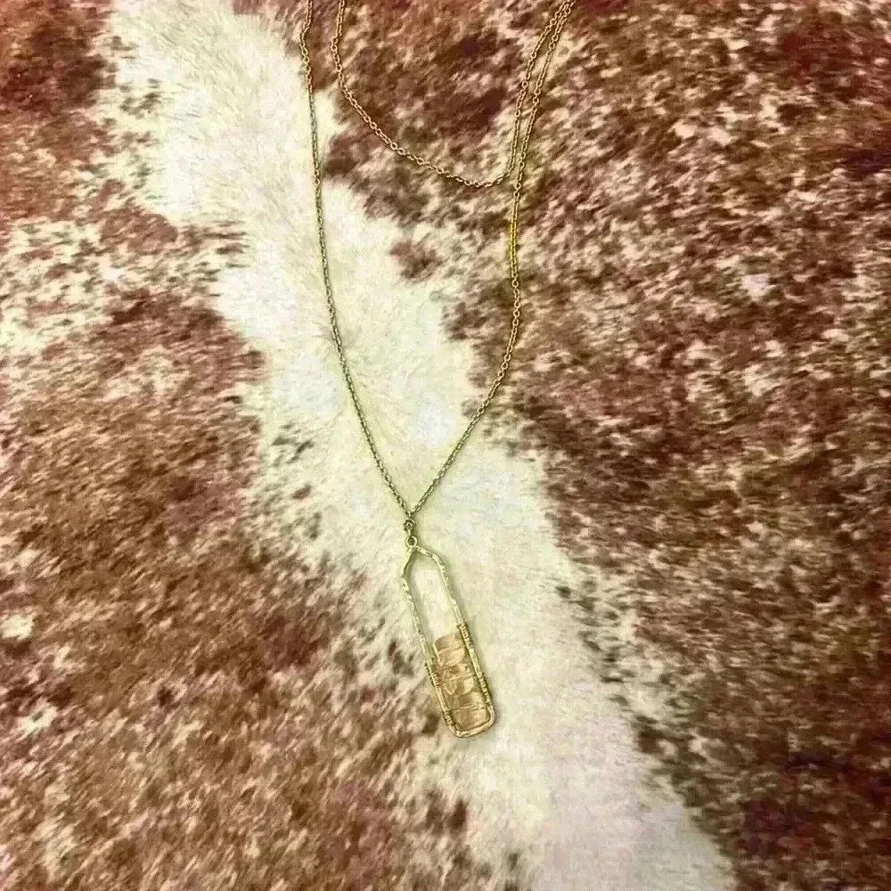 NWT Gold and Pink‎ Layered Necklace
